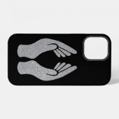 ダイヤモンドハンド iPhoneケース (裏面横)