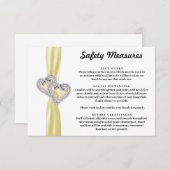 ダイヤモンドハーツイエローリボン安全対策 エンクロージャーカード (正面/裏面)