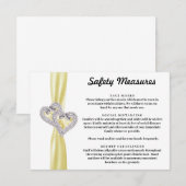 ダイヤモンドハーツ イエローリボン 安全対策 エンクロージャーカード (正面/裏面)