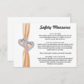 ダイヤモンドハーツ オレンジリボン 安全対策 エンクロージャーカード (正面/裏面)