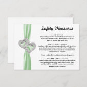 ダイヤモンドハーツ グリーンリボン 安全対策 エンクロージャーカード (正面/裏面)