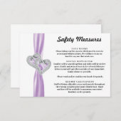 ダイヤモンドハーツ パープルリボン 安全対策 エンクロージャーカード (正面/裏面)