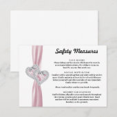 ダイヤモンドハーツ ピンクリボン 安全対策 エンクロージャーカード (正面/裏面)