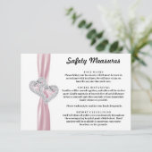 ダイヤモンドハーツ ピンクリボン 安全対策 エンクロージャーカード (スタンド正面)