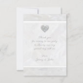 ダイヤモンドハートの60周年結婚記念日 サンキューカード (裏面)