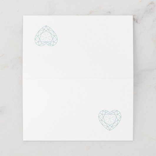 ダイヤモンドハートアクアグレープレイスゲストカード プレイスカード (外部開封)