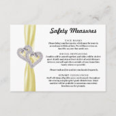 ダイヤモンドハートイエローリボン安全対策 エンクロージャーカード (正面)