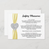 ダイヤモンドハートイエローリボン安全対策 エンクロージャーカード (正面/裏面)