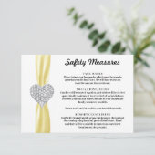 ダイヤモンドハートイエローリボン安全対策 エンクロージャーカード (スタンド正面)