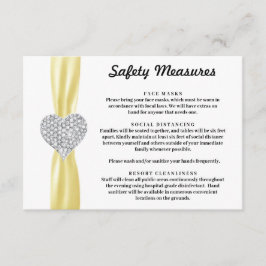 ダイヤモンドハートイエローリボン安全対策 エンクロージャーカード