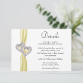 ダイヤモンドハートイエローリ結婚ボンの詳細 エンクロージャーカード (スタンド正面)