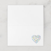 ダイヤモンドハートウォーターカラーアートゲスト座席表 プレイスカード (外部開封)