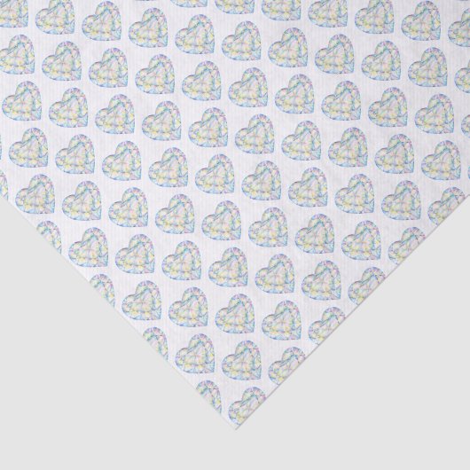 ダイヤモンドハートウォーターカラーアートジェムティッシュペーパー 薄葉紙 (詳細)