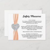 ダイヤモンドハートオレンジリボン安全対策 エンクロージャーカード (正面/裏面)