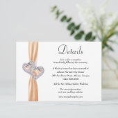 ダイヤモンドハートオレンジリ結婚ボン詳細 エンクロージャーカード (スタンド正面)