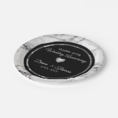 ダイヤモンドハートオンマーブル ペーパープレート (アングル)