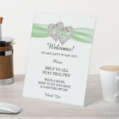 ダイヤモンドハートグリーンリ結婚ボンの安全性 台座サイン (インサイチュ)