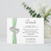 ダイヤモンドハートグリーンリ結婚ボンの詳細 エンクロージャーカード (スタンド正面)