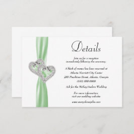 ダイヤモンドハートグリーンリ結婚ボンの詳細 エンクロージャーカード