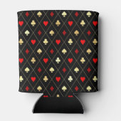 ダイヤモンドハートスペードクラブトランプパターン 缶クーラー (裏面)