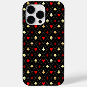 ダイヤモンドハートスペードクラブトランプパターン Case-Mate iPhone 14 PRO MAXケース