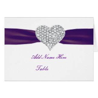 ダイヤモンドハートダークパープル結婚ズ座席表