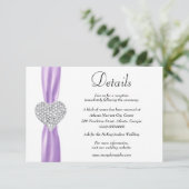 ダイヤモンドハートパープルリ結婚ボン詳細 エンクロージャーカード (スタンド正面)