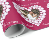 ダイヤモンドハートビー鉱山のバレンタイン写真ラップ ラッピングペーパー (ロールコーナー)