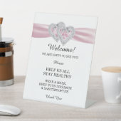 ダイヤモンドハートピンクリボ結婚ンの安全性 台座サイン (インサイチュ)