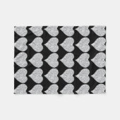 ダイヤモンドハートフリースブランケット フリースブランケット (正面(横))