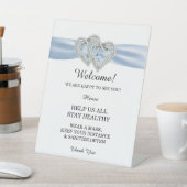 ダイヤモンドハートブルーリ結婚ボンの安全性 台座サイン (インサイチュ)