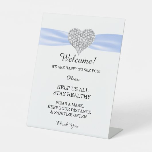 ダイヤモンドハートブルーリ結婚ボンの安全性 台座サイン (正面)