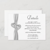 ダイヤモンドハートホワイトリ結婚ボンの詳細 エンクロージャーカード (正面/裏面)