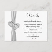 ダイヤモンドハートホワイトリ結婚ボンの詳細 エンクロージャーカード (正面)