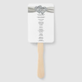 ダイヤモンドハートホワイト結婚式 プログラムファン ハンドファン