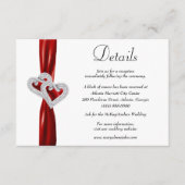 ダイヤモンドハートレッドリ結婚ボンの詳細 エンクロージャーカード (正面)