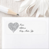 ダイヤモンドハート住所 シール (インサイチュ)