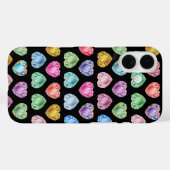 ダイヤモンドハート水彩柄かわいいパステルガーリー Case-Mate iPhoneケース (裏面 (横))