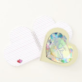 ダイヤモンドハート結婚シャンパンのノート ノートブック (内部)