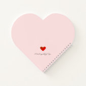 ダイヤモンドハート結婚ピンクのノート ノートブック (裏面)