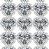 ダイヤモンドハート記念日 シール (正面)