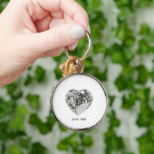 ダイヤモンドハート キーホルダー (手)