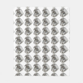 ダイヤモンドハート フリースブランケット