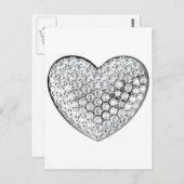 ダイヤモンドハート ポストカード (正面/裏面)