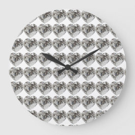 ダイヤモンドハート ラージ壁時計