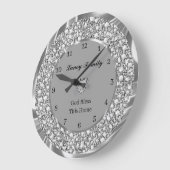 ダイヤモンドハート ラージ壁時計 (傾斜)