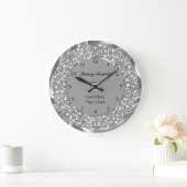 ダイヤモンドハート ラージ壁時計 (ホーム)