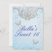 ダイヤモンドバタフライパーティの招待状 招待状 (裏面)