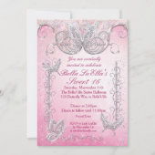 ダイヤモンドバタフライパーティの招待状 招待状 (正面)