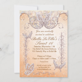 ダイヤモンドバタフライパーティの招待状 招待状